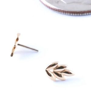 Junipurr “Fernanda” Threadless End 14k Yellow Gold